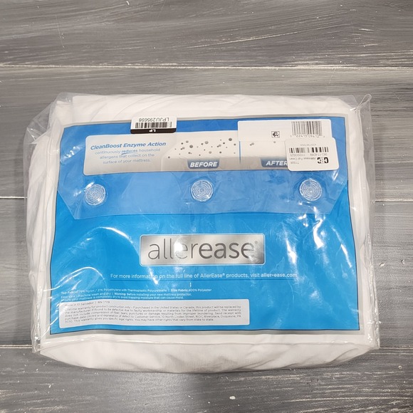 Allerease Cool Touch Full Fitted Mattress Protector Waterproof Allergy Defense - Picture 4 of 9